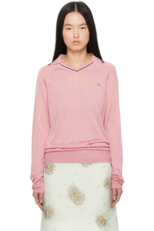 WALES BONNER Pink Roots Polo