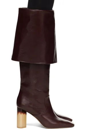 Chloé Burgundy Georgia Heeled Tall Boots