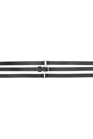 ANN DEMEULEMEESTER Black Kepa Triple Wrap Belt