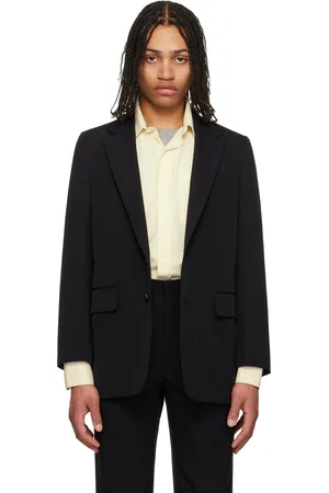 Auralee Black Light Wool Max Gabardine Blazer
