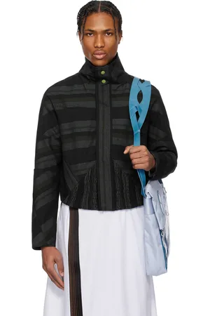 Kiko Kostadinov Black Zafar Cropped Jacket