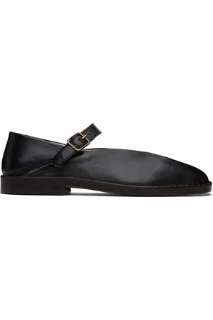 LEMAIRE Black Ballerina Loafers