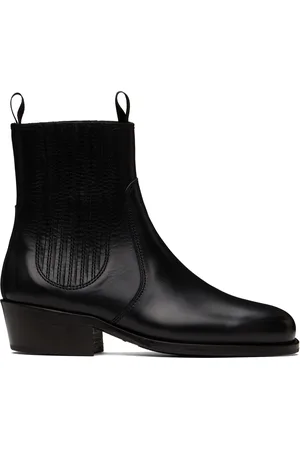 LEMAIRE Black Vegetable-Tanned Chelsea Boots