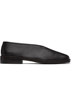 LEMAIRE Brown Flat Piped Loafers