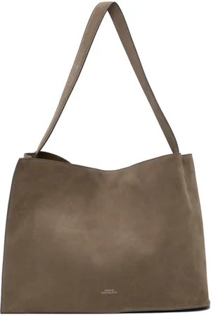 STUDIO NICHOLSON Taupe Doublet Suede Tote