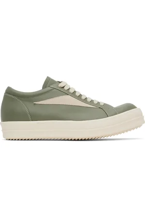 Rick Owens Green Hollywood Sneaks Sneakers