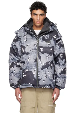 A Bathing Ape Black & Gray Aape 29.5 Main Down Jacket