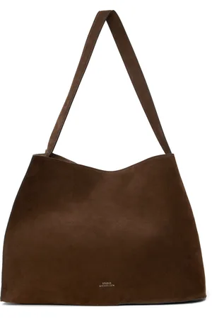 STUDIO NICHOLSON Brown Doublet Suede Tote