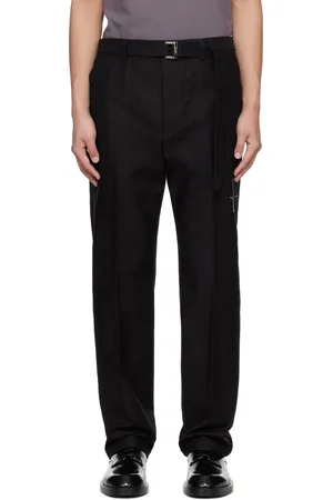 SACAI Black WTAPS Edition Cotton Back Satin Trousers