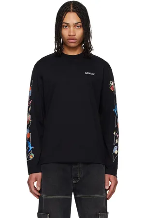 OFF-WHITE Black Fresco Diag Skate T-shirt