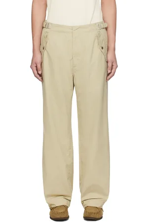 NANAMÍCA Khaki Side Belt Wide Trousers