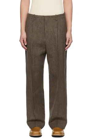 OUR LEGACY Brown Borrowed Chino Trousers