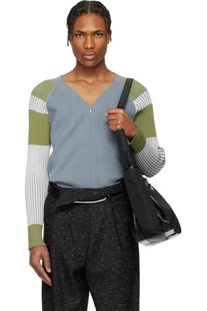 Kiko Kostadinov Blue & Green Inex Cardigan