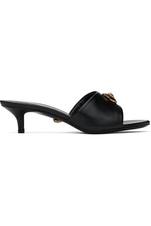 VERSACE Black Alia 45 mm Heeled Sandals