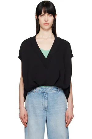 DRIES VAN NOTEN Black V-Neck Vest