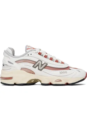 New Balance Off-White & Red 1000 Sneakers