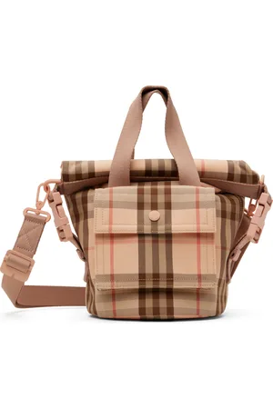Burberry Kids Pink Check Tote