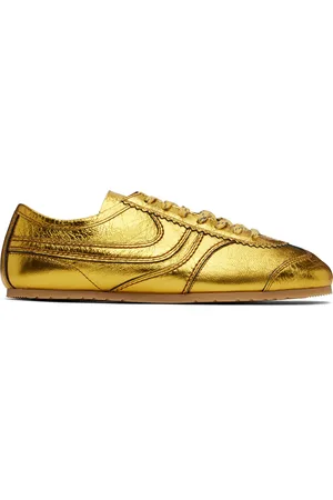 DRIES VAN NOTEN Gold Metallic Sneakers
