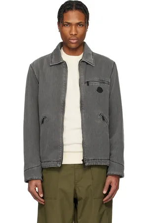 Moncler Gray Acate Padded Denim Overshirt