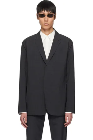 Veilance Black Convex Wool Blazer