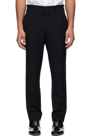 Comme des Garçons Black Wool Gabardine Trousers