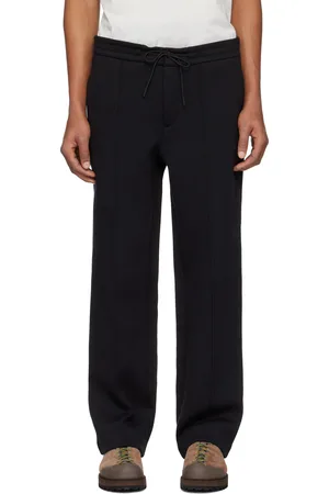 Moncler Black Logo Patch Cotton & Neoprene Sweatpants