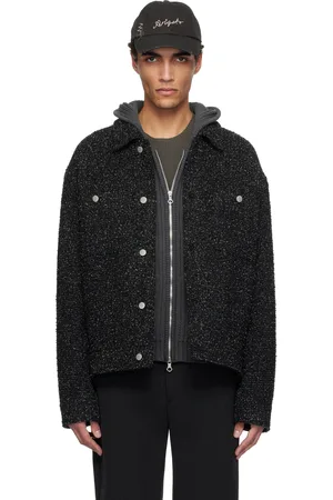 Axel Arigato Black & White Wyn Boucle Overshirt