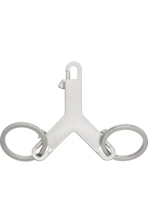Rick Owens Silver Hollywood Small Cerberus Keychain