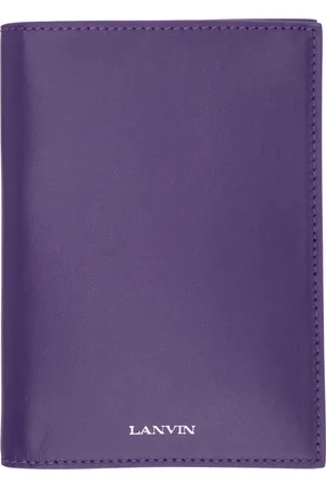 Lanvin Purple Calfskin Passport Holder
