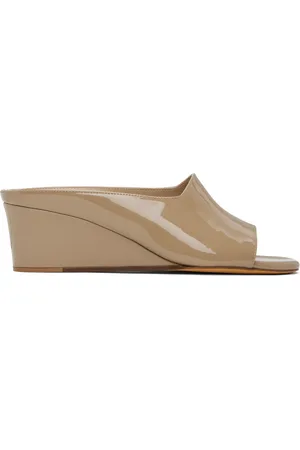 MARYAM NASSIR ZADEH Taupe Yves Wedge Heeled Sandals