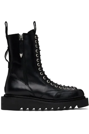 TOGA VIRILIS Black Leather Boots