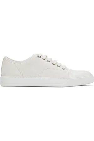 Lanvin Off-White DBB1 Suede & Leather Sneakers