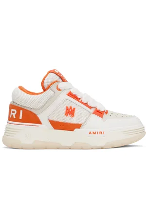 AMIRI White & Orange MA-1 Sneakers