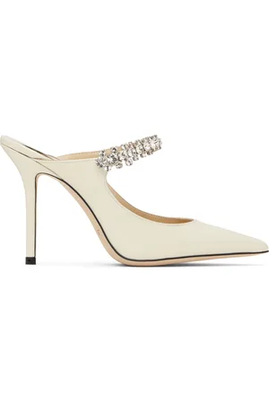 Jimmy Choo SSENSE Exclusive Off-White Bing 100 Mules