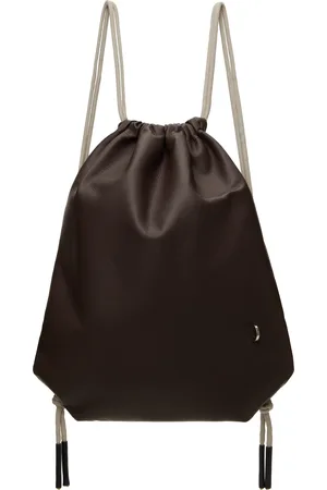 Rick Owens Brown Hollywood Drawstring Backpack