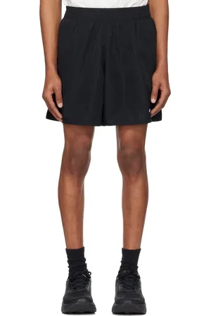 Jil Sander Black Bonded Logo Shorts