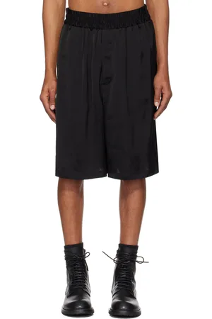 Jil Sander Black Fluid Viscose Shorts