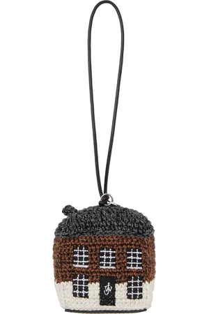 J.W.Anderson Brown & Gray House Crochet Keychain
