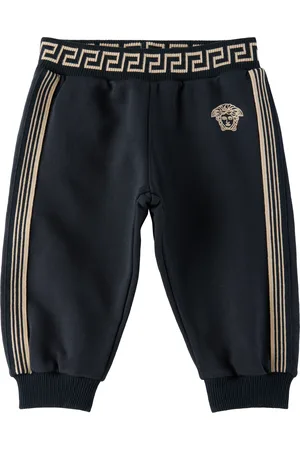 VERSACE Baby Navy Greca Sweatpants