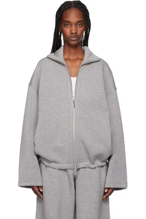 REMAIN Birger Christensen Gray Soft Zipped Jacket