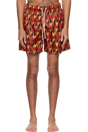 Palm Angels Red Flames Swim Shorts