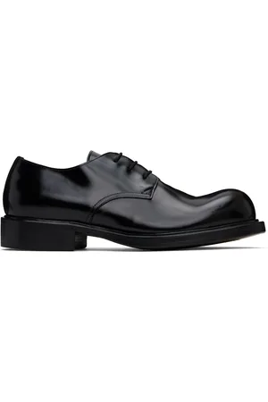Acne Studios Black Lace-Up Leather Derbys