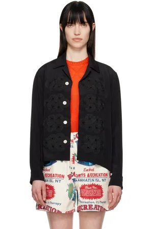 BODE Black Ribbon Garland Shirt