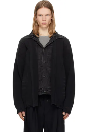 JUUN.J Denim Trucker Detachable Cardigan