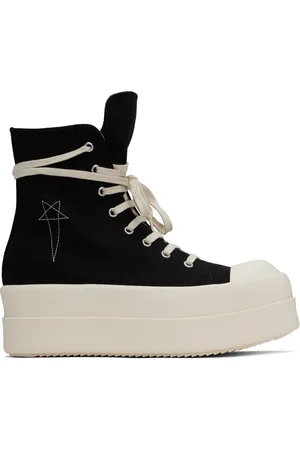Rick Owens Black Hollywood Double Bumper Sneaks Sneakers