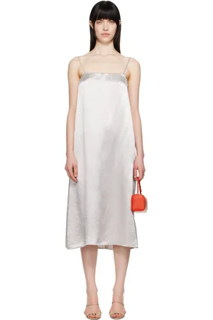 Max Mara Gray Aerosi Midi Dress