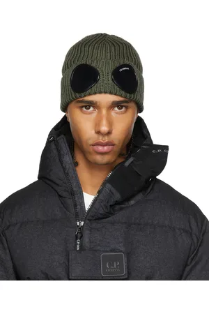 C.P. Company Khaki Goggle Beanie
