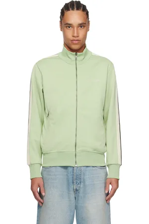 Palm Angels Green Embroidered Logo Track Jacket
