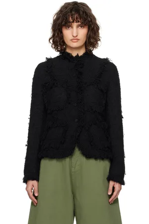 OPEN YY Frayed Tweed Jacket