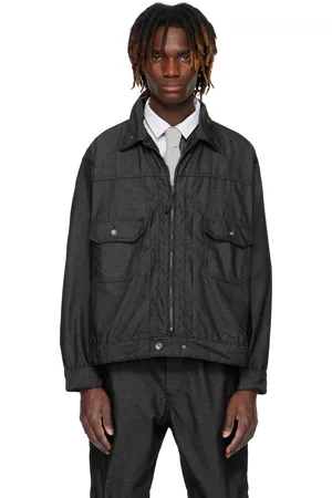 ENGINEERED GARMENTS Black Trucker Denim Jacket